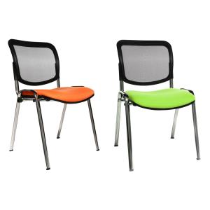 Besucherstuhl 'Net Point Visit chrom', dunkelbraun Topstar NZ900 G08 (4014296027753)