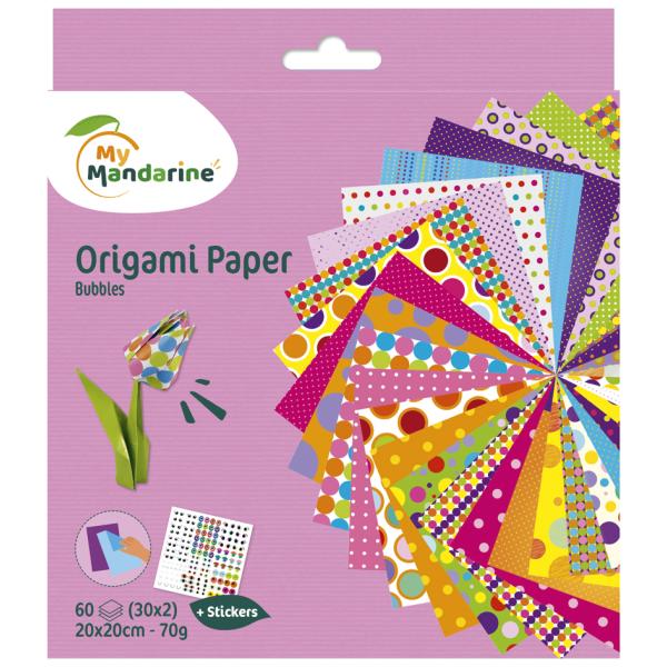 Origami-Faltblätter 'Bubbles' My Mandarine 52506O (3065500525061)