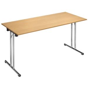 Klapptisch Chromeline1 'TPCH147H', rechteck, buche SODEMATUB (3700245507902)
