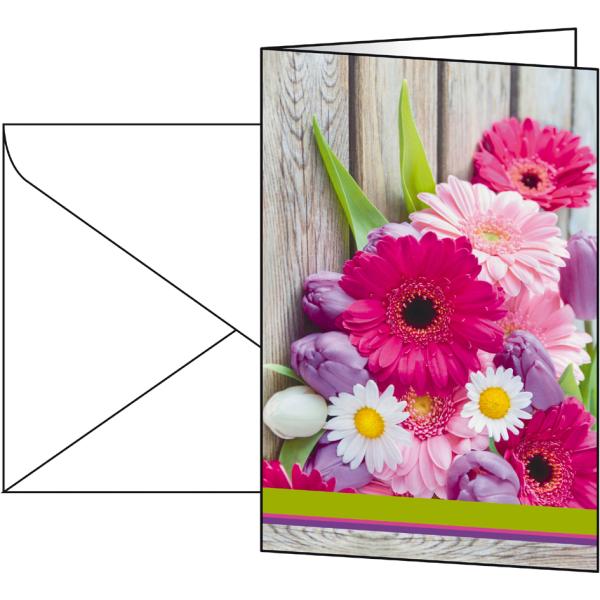 Grußkarte 'Colorful', (B)115 x (H)170 mm sigel DS001 (4004360849879)