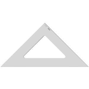 Zeichendreieck, Hypotenuse: 495 mm, 45 Grad MINERVA 35451 (3613003545101)