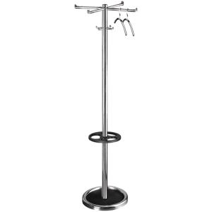 Garderobenständer Roma, 2 x 4 Haken, chrom kerkmann 30622914 (4044917415911)