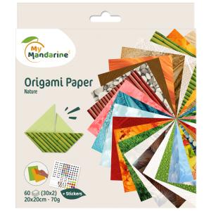 Origami-Faltblätter 'Papier Natur' My Mandarine 52503MD (3065500525030)