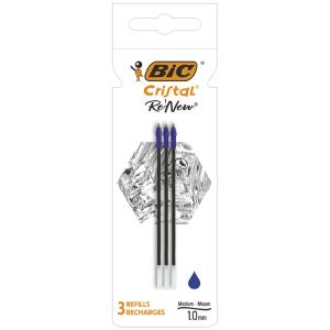 BIC Kugelschreiber-Mine Cristal RE'NEW, schwarz, S Bic 503839 (3086123681453)