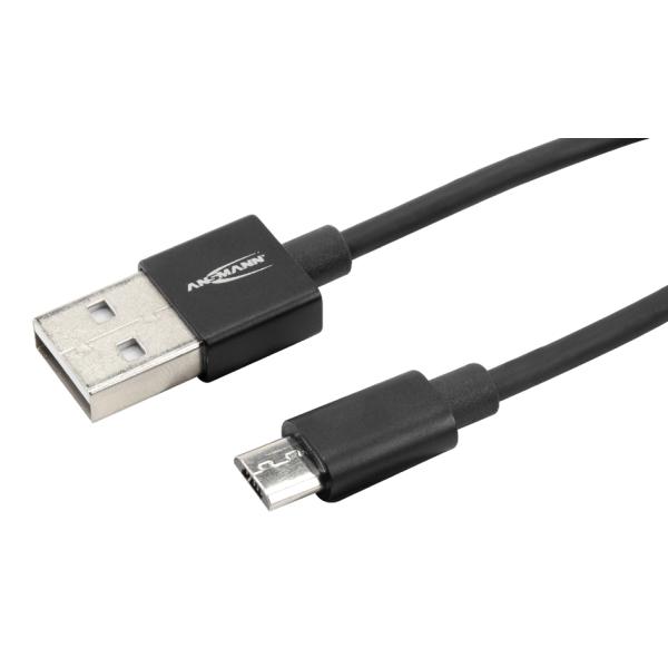 Daten- & Ladekabel, USB-A - Micro USB-B, 1, 2 m ANSMANN 1700-0076 (4013674131198)