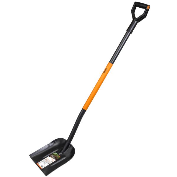 Stahl-Schaufel, Länge 1.250 mm, schwarz/ orange Bradas KT-V2020 (5907544434962)