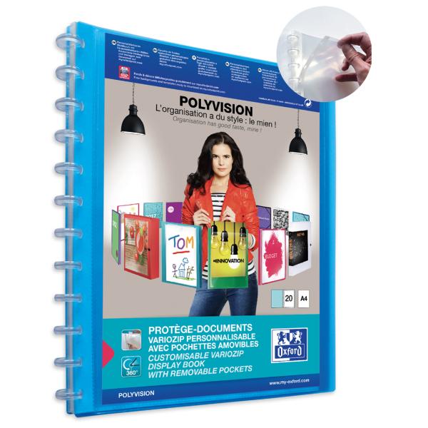 Sichtbuch Vario-Zipp POLYVISION, farblos transparent Oxford 100205600 (3045050097546)
