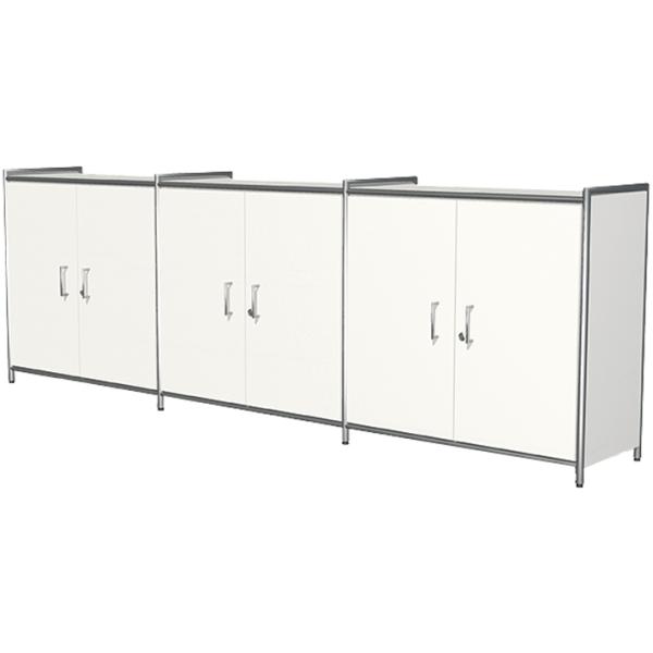 Sideboard ARTLINE, 2 Ordnerhöhen, 2 Türen, weiß kerkmann 13794410 (4044917428584)
