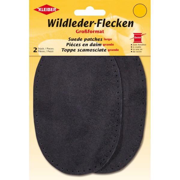 Wildleder-Aufnähflecken, 100 x 125 mm, dunkelblau KLEIBER 85504 (4009691855049)