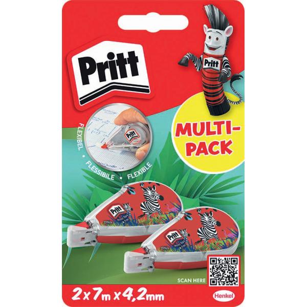 Korrekturroller Mini Flex, 4, 2 mm x 7 m, 2er Blister Pritt PRB22 (4057278014099)
