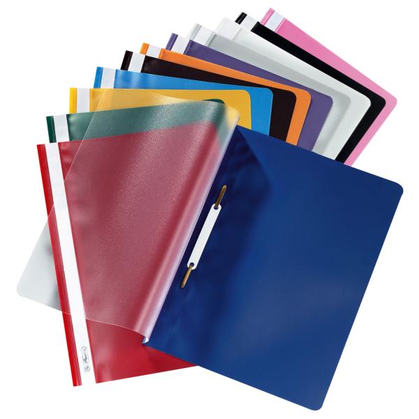 Schnellhefter, DIN A4, aus PP-Folie, weiß herlitz 4001393584 (4008110976471)