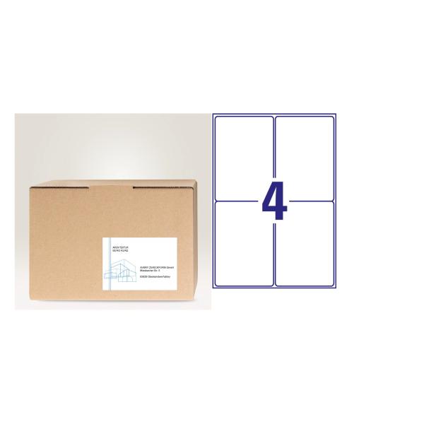 600 Avery Zweckform Versandetiketten 8018-300 Weiß 199,6 X 143,5 Mm (4004182180181)