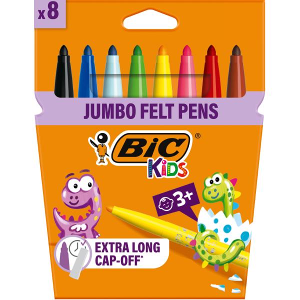 BIC KIDS Fasermaler Visacolor XL ecolutions, 8er Kartonetui Bic 8290063 (3270220010739)