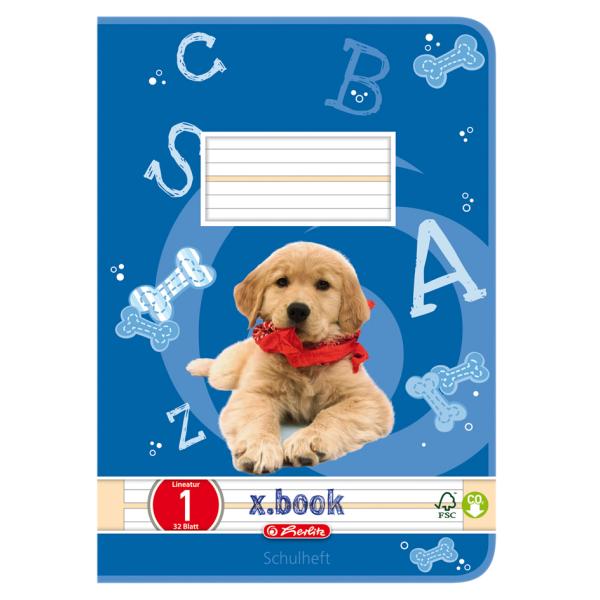 Herlitz Schulheft X.book Lineatur 2 Liniert Din A5 Ohne Rand, 32 Blatt 300004199 (4008110340029)
