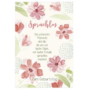 Geburtstagskarte Lyrics 'Sprachlos' SUSY CARD 40054476 (4050498332813)