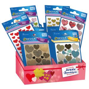 ZDesign CREATIVE Herzen Sortiment AVERY Zweckform 48599 (4004182485996)