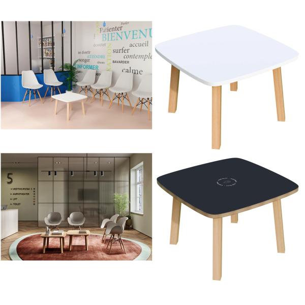 Beistelltisch 'WOODY', aus massivem Holz, blau PAPERFLOW TB60.10.06P (3660141221770)