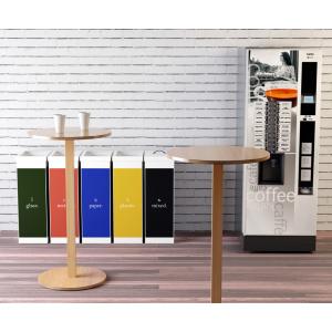 Stehtisch Woody, Durchmesser: 600 mm, rot / buche PAPERFLOW MD60.10.18P (3660141221763)