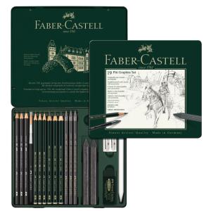 FABER-CASTELL PITT GRAPHITE Set medium, 19-teiliges Etui Faber-Castell 112973 (4005401129738)