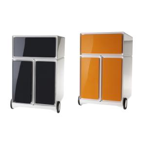 Rollcontainer easyBox, 1 Schub, weiß / orange PAPERFLOW EBHVX2.05 (3660141922554)
