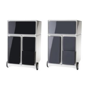 Rollcontainer easyBox, 1 Schub, weiß / anthrazit PAPERFLOW EBHVCV.11 (3660141921106)