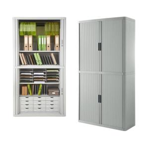 Rollladenschrank easyOffice, 4 Böden, schwarz PAPERFLOW E2CT0004400027 (3660141931242)