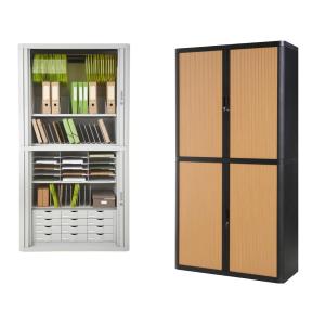 Rollladenschrank easyOffice, 4 Fachböden PAPERFLOW E2CT0009400040 (3660141929201)