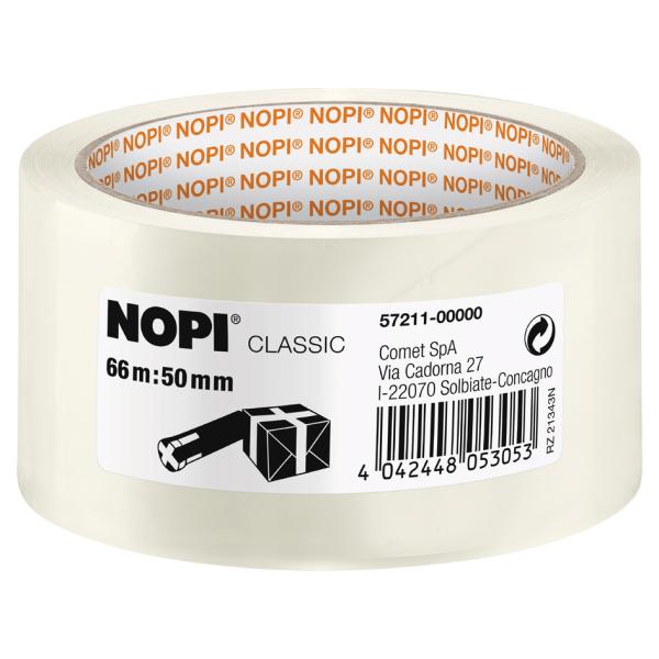 Verpackungsklebeband Classic 50 mmx66 m transparent NOPI 57211-00000-04 (4042448053053)