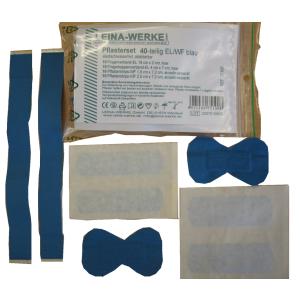 LEINA Pflasterset 40-teilig, elastisch/ wasserfest, blau 75100 (4011166751008)