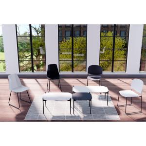 Beistelltisch MEET, (B)1.000 x (T)500 mm, schwarz PAPERFLOW TBM1P100.01.01 (3660141226324)