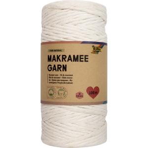 Makramee-Garn COZY TAUPE, Länge: 100 m folia 24995 (4001868126044)