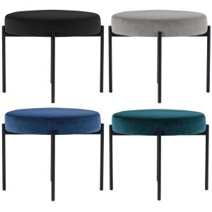 Hocker GAIA, rund, Samtbezug, rose PAPERFLOW GBRV.01.17 (3660141955170)