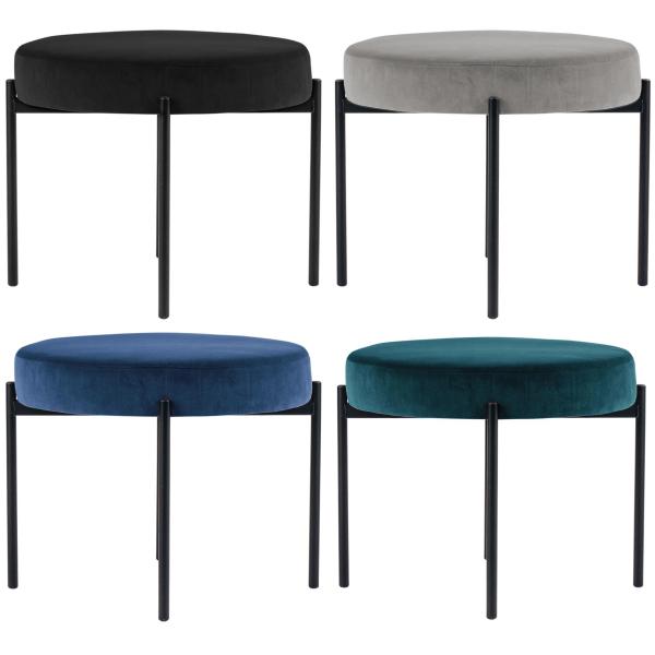 Hocker GAIA, rund, Samtbezug, rose PAPERFLOW GBRV.01.17 (3660141955170)