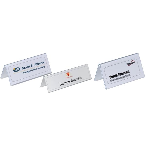 Durable Tischnamensschilder 8052-19 Transparent 21,0 X 6,1 Cm, 25 St. 805219 (4005546810522)