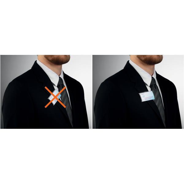 Namensschild Magnet 75x40 mm Kunststoff transparent 10 Stück DURABLE 8259 19 (4005546732206)