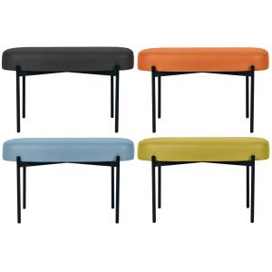 Sitzbank GAIA, Größe M, Kunstlederbezug, orange PAPERFLOW GBOMC.01.05 (3660141955613)