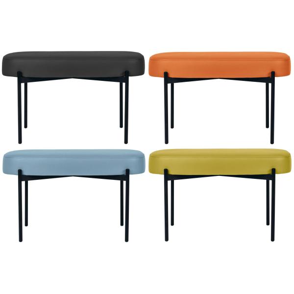 Sitzbank GAIA, Größe M, Kunstlederbezug, lila PAPERFLOW GBOMC.01.19 (3660141955675)