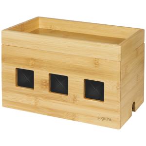 Kabelbox, aus Bambus LogiLink KAB0076 (4052792065015)