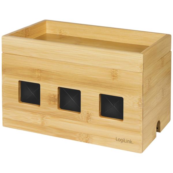 Kabelbox, aus Bambus LogiLink KAB0076 (4052792065015)