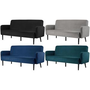 3-Sitzer Sofa LISBOA, Samtbezug, pink PAPERFLOW LC3PV.01.17 (3660141954579)