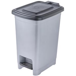 Tret-Abfalleimer 'olaf', 40 Liter, PP, light silver keeeper 1031516000000 (4052396112023)