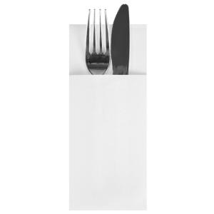 Servietten-Tasche, 1/ 8-Falz, weiß, 100er STARPAK 87907 (4002911879078)