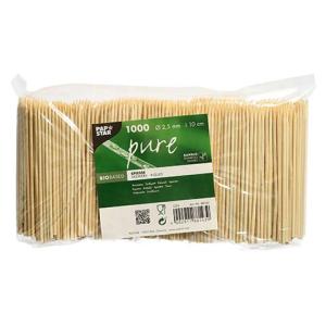 Spieße 'pure', aus Bambus, Länge: 100 mm PAPSTAR 88143 (4002911881439)