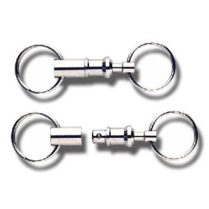 Schlüsselhalter, mit Kupplung, silber WEDO 262 51526 (4003801854847)