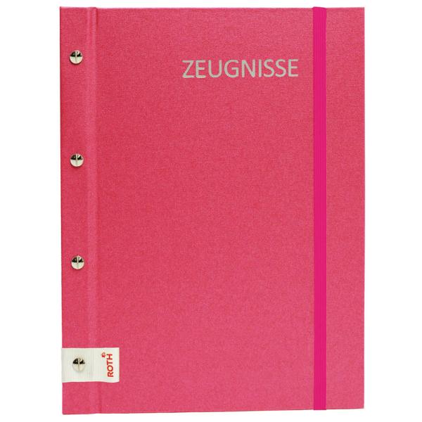 Zeugnismappe Metallium mit Buchschrauben, pink ROTH 88563 (4028279885636)