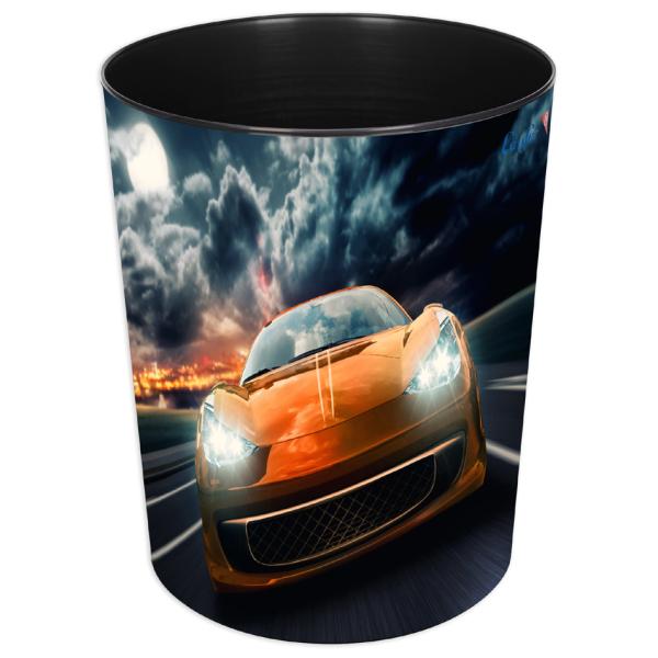 Papierkorb Rennauto 13 L  30cm rund LÄUFER 26668 (4006677266684)