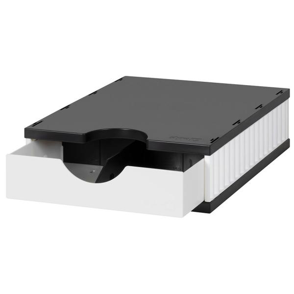 Sortierstation doc uno SET, 1 Fach, schwarz/ grau styro 268-0101.9895S (7612176084161)