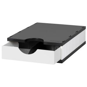 Sortierstation doc uno SET, 1 Fach, weiß/ schwarz styro 268-0101.0905S (7612176084130)