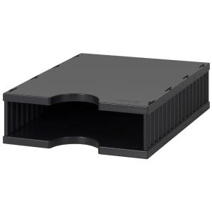 Aufbaueinheit doc uno, 2 Fächer, weiß/ schwarz styro 268-1102.09 (7612176084239)