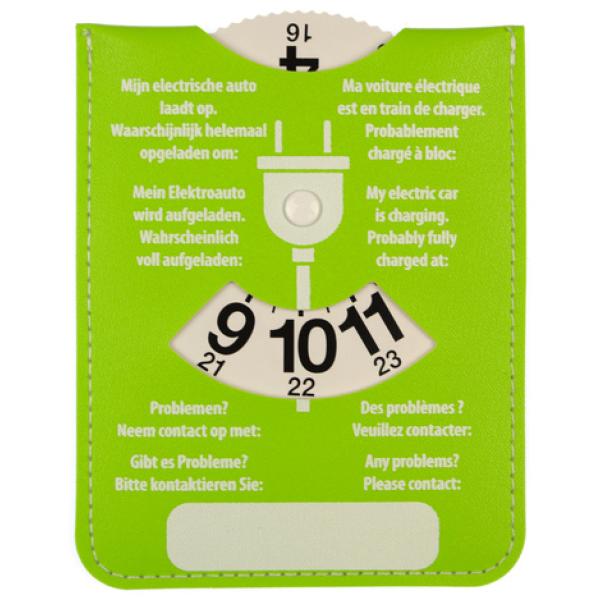 Parkscheibe mit Ladescheibe, Kunstleder, blau/ grün kangaro K-0035D500 (8712127089135)